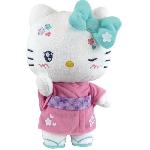 Peluche Hello Kitty Kimono Kawai Peluche +- 22 cm - JEMINI - Version kawai avec kimono rose et tongs.