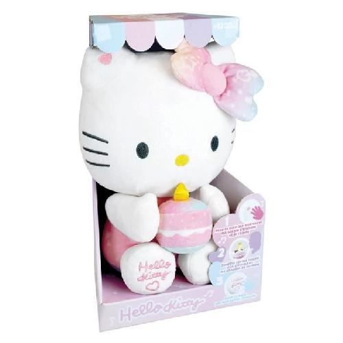 Peluche Hello Kitty Peluche Interactive Anniversaire +/- 26 cm - JEMINI - Musique. bougie et rire interactifs.