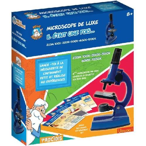 Microscope HELLO MAESTRO IL ÉTAIT UNE FOIS 430350 - Microscope Zoom 100 a 1200 - 66 accessoires + 40 Expériences
