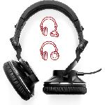 Casque - Ecouteur - Oreillette HERCULES HDP DJ60 - Casque Audio Circum-aural - Isolation de bruit - Noir