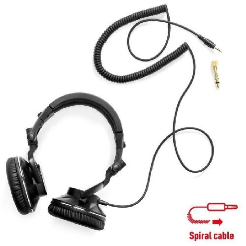 Casque - Ecouteur - Oreillette HERCULES HDP DJ60 - Casque Audio Circum-aural - Isolation de bruit - Noir