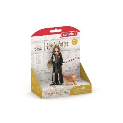 Figurine Miniature - Personnage Miniature Hermione et Pattenrond. Figurine de l'univers Harry Potter.  pour enfants des 6 ans. 3 x 3 x 10 cm - schleich 42635 WIZARDING