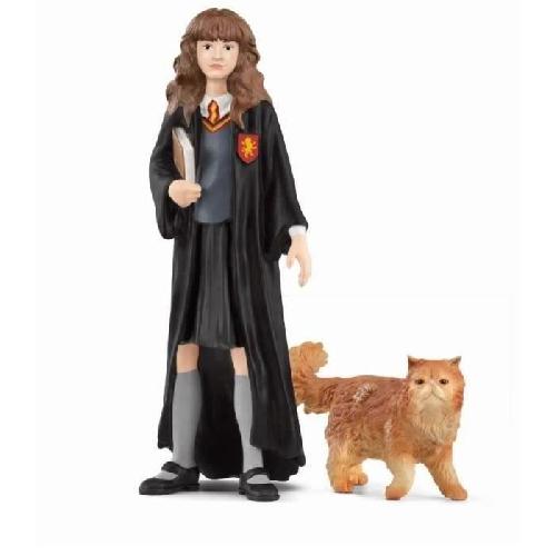 Figurine Miniature - Personnage Miniature Hermione et Pattenrond. Figurine de l'univers Harry Potter.  pour enfants des 6 ans. 3 x 3 x 10 cm - schleich 42635 WIZARDING