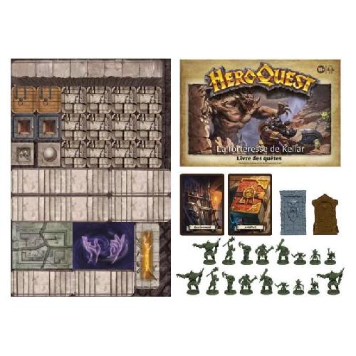 Jeu De Societe - Jeu De Plateau HeroQuest. extension La forteresse de Kellar. 2 a 5 joueurs. des 14 ans. systeme de jeu HeroQuest requis - Avalon Hill