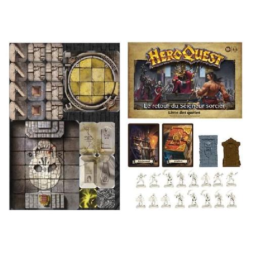 Jeu De Societe - Jeu De Plateau HeroQuest. extension Le retour du Seigneur sorcier. a partir de 14 ans. systeme de jeu HeroQuest requis - Avalon Hill