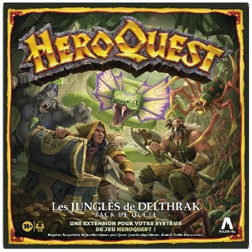 Jeu De Societe - Jeu De Plateau HeroQuest. pack de quete Les jungles de Delthrak. jeux de rôle pour 2 a 5 joueurs. des 14 ans. systeme de jeu HeroQuest requis