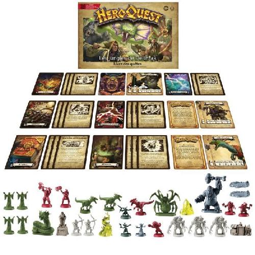 Jeu De Societe - Jeu De Plateau HeroQuest. pack de quete Les jungles de Delthrak. jeux de rôle pour 2 a 5 joueurs. des 14 ans. systeme de jeu HeroQuest requis