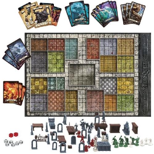 Jeu De Societe - Jeu De Plateau Heroquest Systeme de Jeu - Jeu d'aventures fantastiques styles donjon - Jeu de société - A partir de 14 Ans. 2 a 5 Joueurs