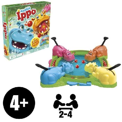Jeu De Societe - Jeu De Plateau Hippos gloutons. jeu de société enfant. jeu de plateau. des 4 ans. pour 2 a 4 joueurs. Hasbro Gaming