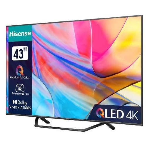 Televiseur Led HISENSE 43A7KQ - TV QLED 43 (109 cm) - 4K UHD 3840x2160 - TV connecté Smart TV - 3xHDMI 2.0