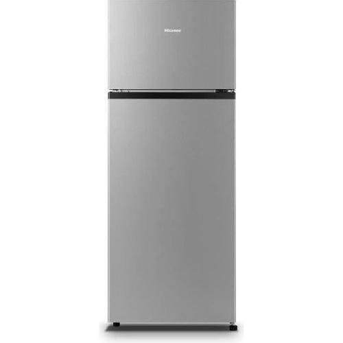 HISENSE RT267D4ADF Refrigerateur congelateur haut - 205L -164L+41L- - froid statique - L55.1x H143.4 - silver