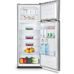 HISENSE RT267D4ADF Refrigerateur congelateur haut - 205L -164L+41L- - froid statique - L55.1x H143.4 - silver