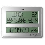 Horloge calendrier Grands Caracteres 43x32.5 cm blanche