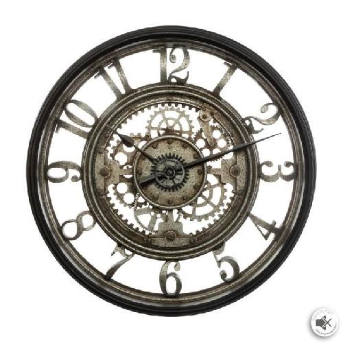Horloge mecanique - O51 cm - Gris