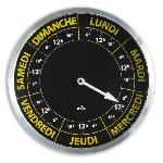 Horloge ORIUM Contraste Hebdo - O30 cm - Repere temporelle de la semaine - Quartz avec mouvement specifique 7 jours