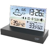 Horloge - Reveil Station météo - CGV - 19004 - METEOFLEX - Sans fil - écran plat
