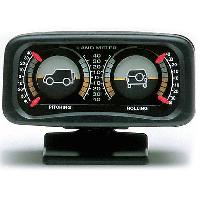 Horloges et Thermometres auto Inclinometre 4x4 - Lumineux - Noir Rolling Pitching