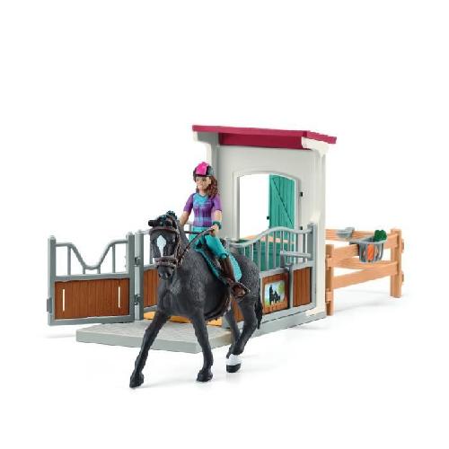 Figurine Miniature - Personnage Miniature Horse Box Lisa et Storm. Figurine cheval et accessoires. SCHLEICH 42709 Horse Club. des 5 ans