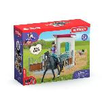 Figurine Miniature - Personnage Miniature Horse Box Lisa et Storm. Figurine cheval et accessoires. SCHLEICH 42709 Horse Club. des 5 ans