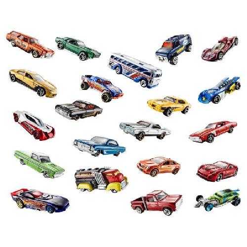 Vehicule Pour Circuit Miniature Hot Wheels - Coffret De 20 Vehicules - Petites voitures - 3 ans et + H7045