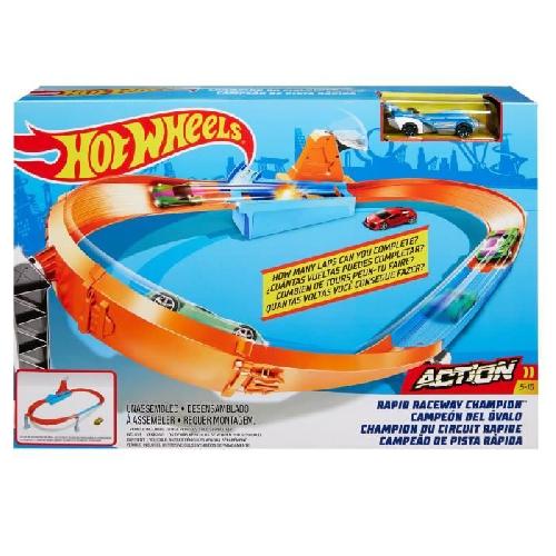 Vehicule Pour Circuit Miniature Hot Wheels ? Coffret La Piste des Champions GJM75