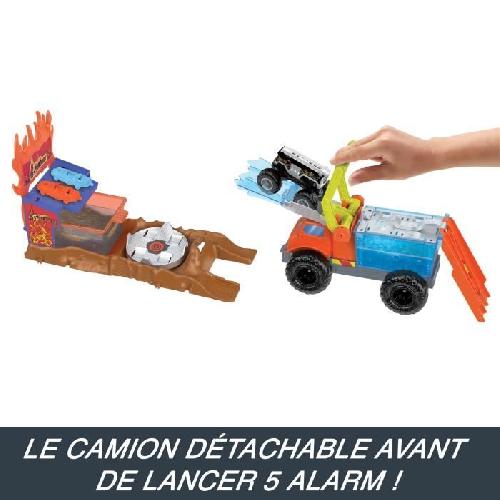 Circuit Miniature Hot Wheels-Coffret Vehicule de secours 5 Alarm-Color Shifters HPN73