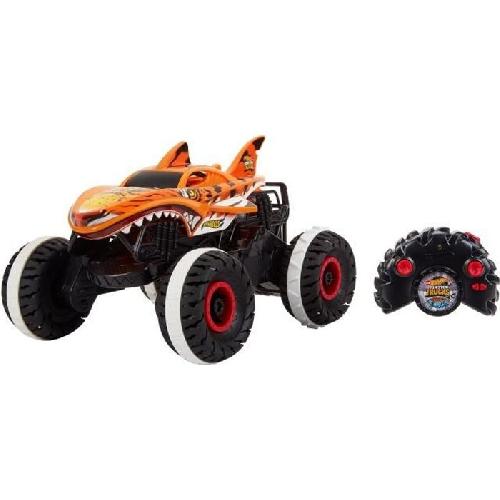 Vaisseau Spatial Miniature Hot Wheels-Monster Trucks-L'Inarretable Tiger Shark-Vehicule RC HGV87