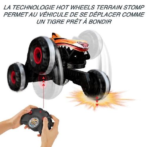 Vaisseau Spatial Miniature Hot Wheels-Monster Trucks-L'Inarretable Tiger Shark-Vehicule RC HGV87