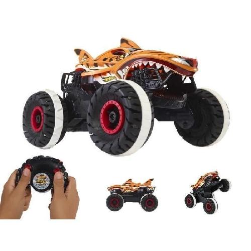 Vaisseau Spatial Miniature Hot Wheels-Monster Trucks-L'Inarretable Tiger Shark-Vehicule RC HGV87