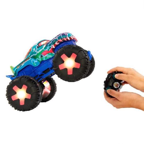 Vehicule Radiocommande Hot Wheels Monster Trucks-Mega-Wrex-Vehicule telecommande echelle 1-15 JBD90