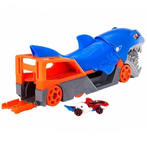 Circuit Miniature Hot Wheels - Requin Transporteur - Circuit - Petite voiture - Des 4 ans GVG36