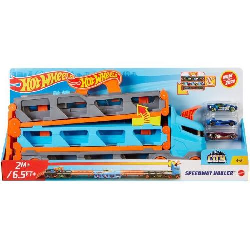 Circuit Miniature Hot Wheels - Super transporteur extensible - Circuit - Petite voiture - Des 4 ans GVG37