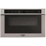 HOTPOINT MH 400 IX - Micro-ondes combiné encastrable inox anti-trace - 22L - 750 W - Grill 700 W