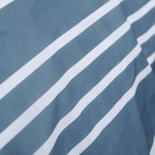 Parure De Couette Housse de couette 2 personnes -TODAY - 240x200 cm - 100% Coton - Bleu et Blanc