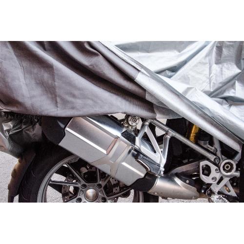 Couverture De Protection Vehicule - Bache Vehicule Housse de moto etanche - XXL Argent