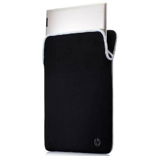 Coque Pour Ordinateur Portable - Housse Pour Ordinateur Portable Housse de protection réversible pour ordinateur portable HP 15.6 - Argenté