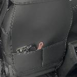 Housse De Siege - Couvre Siege Housse De Siege 1pc Pvc 6mm Noir Surpiqures Noires - Swiss Drive