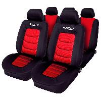 Housse de sieges Noir Rouge 11-pieces Housse de sieges Noir Rouge 11-pieces