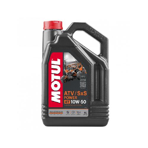 Huile Moteur Huile 10W50 MOTUL ATV SXS POWERT 4 temps 4 Litres