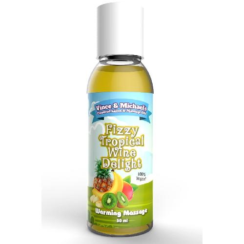Huile Chauffante VetM Saveur Fruits Exotiques Vin Petillant - 50 ml - massage