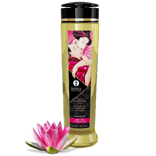 Huiles de massage Huile de Massage Amour Saveur Coeur de Lotus - 240 ml