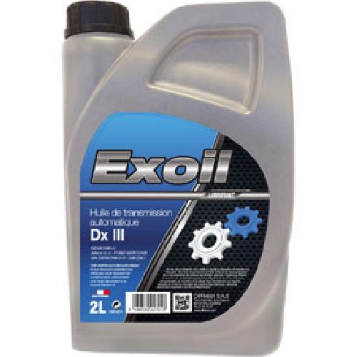 Huile Transmission Huile transmiss. autom. et dir. assistee Dexron 3 - 2 Litres - Exoil