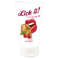Huiles de massage Lick it! Gel de Massage Cerise 50 ml