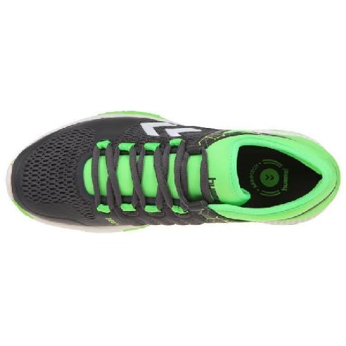 HUMMEL Chaussures de Volley-Ball Aero HB200 2.0 Asphalt-Acid - Homme - Vert Lime - 40