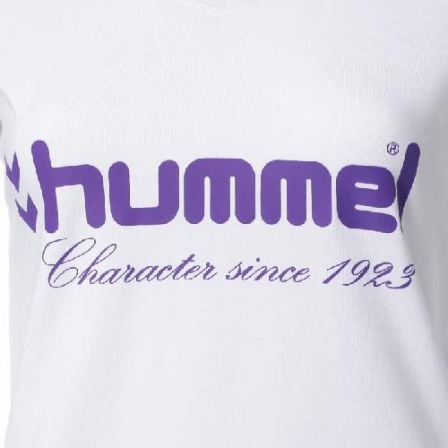 Ensemble De Vetements De Handball - Tenue De Handball HUMMEL T-shirt de sport Lady UH - Femme - Blanc et Violet - XS