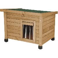 Hygiene Litiere Dejections KERBL Maison pour chat Rustica 57x42x45cm - Bois