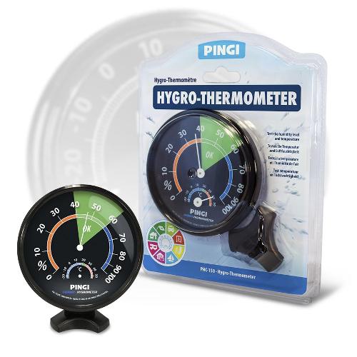 Horloges et Thermometres auto Hygro-Thermometre Pingi