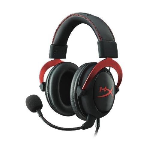 Casque  - Microphone HyperX Micro-Casque Gamer Cloud II Filaire Rouge Surround 7.1 PS4-Xbox One