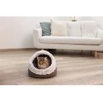 Corbeille - Panier - Coussin - Hamac Igloo pour chats - KERBL - JANA - 37 x 45 x 30 cm - Marron