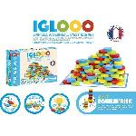 Jeu De Societe - Jeu De Plateau Iglooo 100 Pieces - JEUJURA - Jeu d'Adresse et de Logique avec Palets et Tapis. Regles des Jeux Incluses